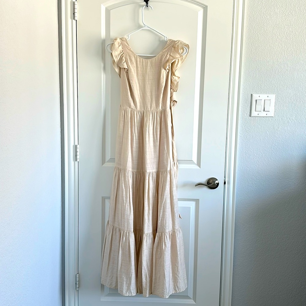 Express Maxi Dress with back cut out/tie